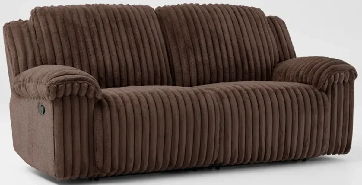 Rafi Manual Reclining Sofa - Espresso