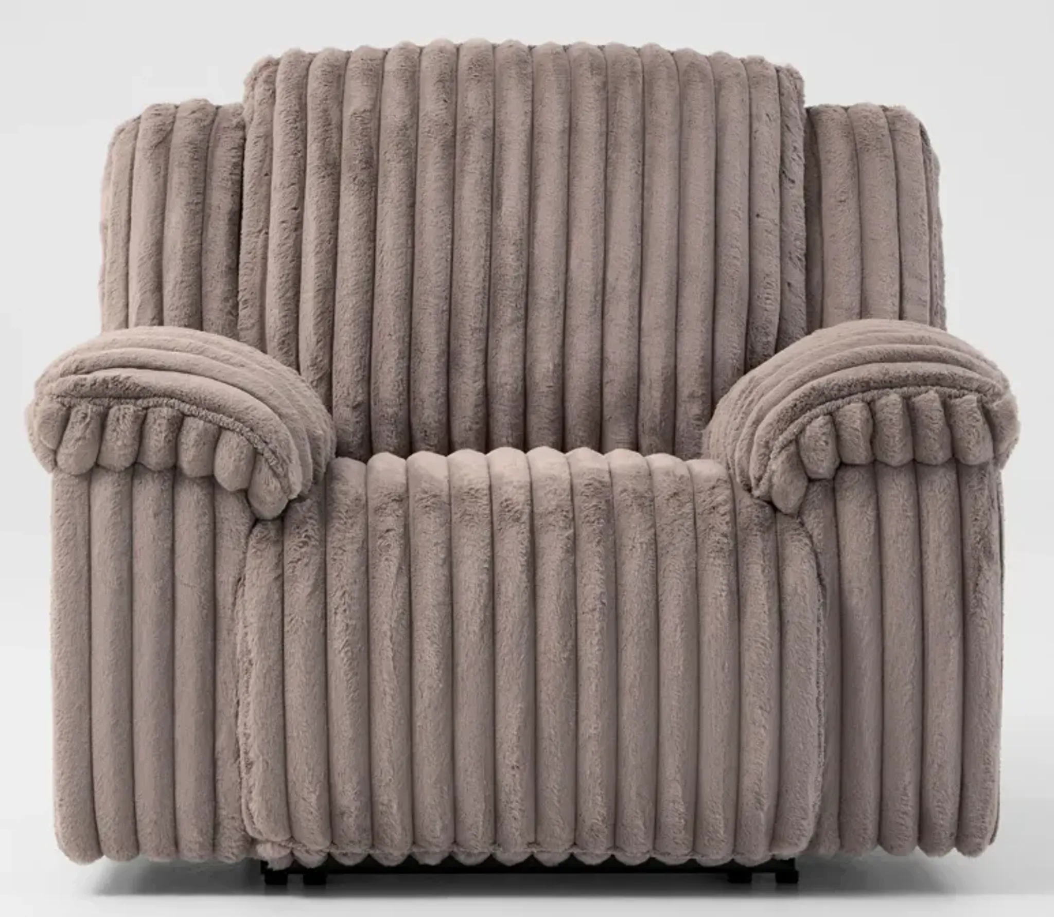 Rafi Manual Reclining Sofa and Recliner Set - Taupe | Furniture.com