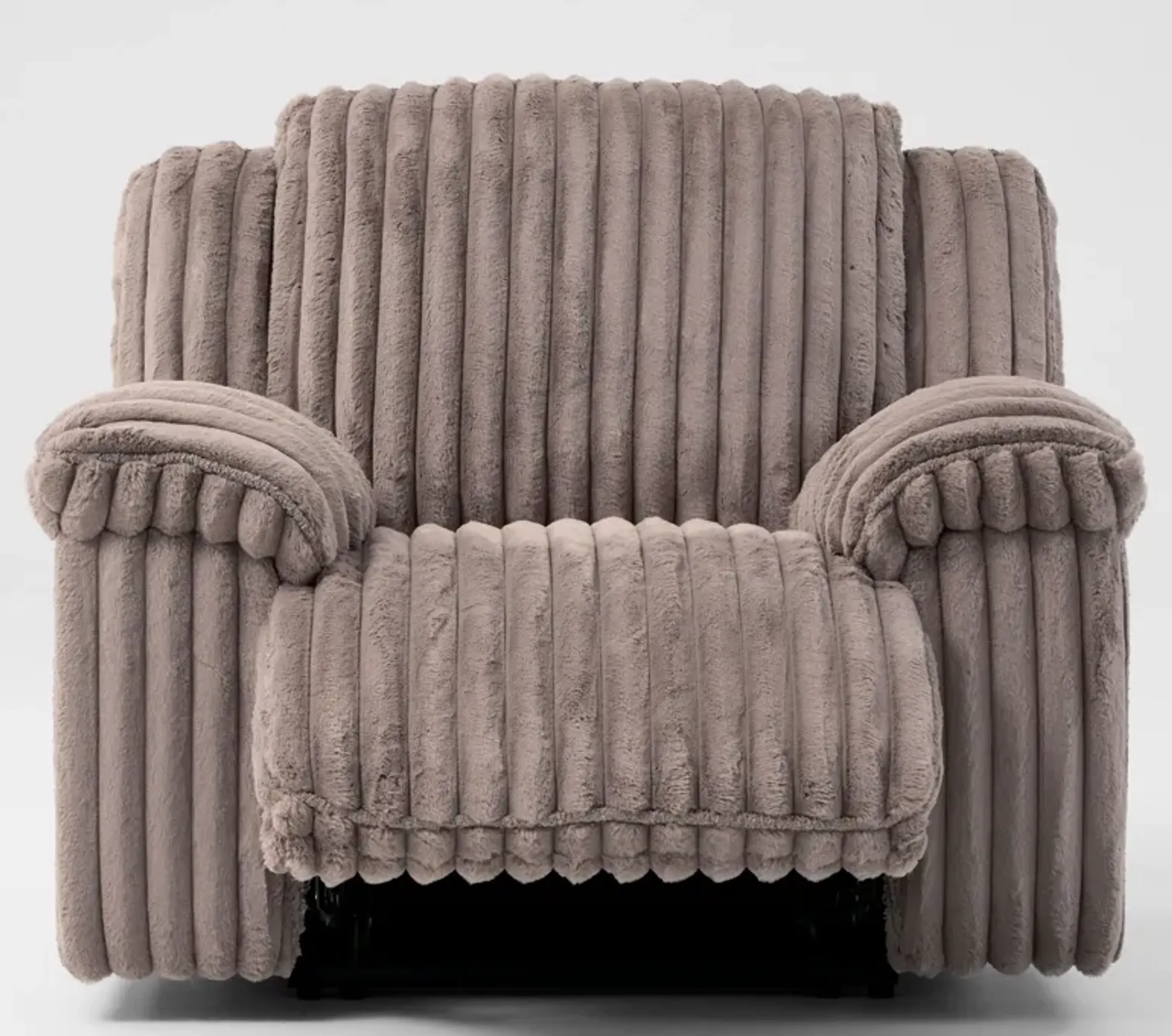 Rafi Manual Reclining Sofa and Recliner Set - Taupe | Furniture.com