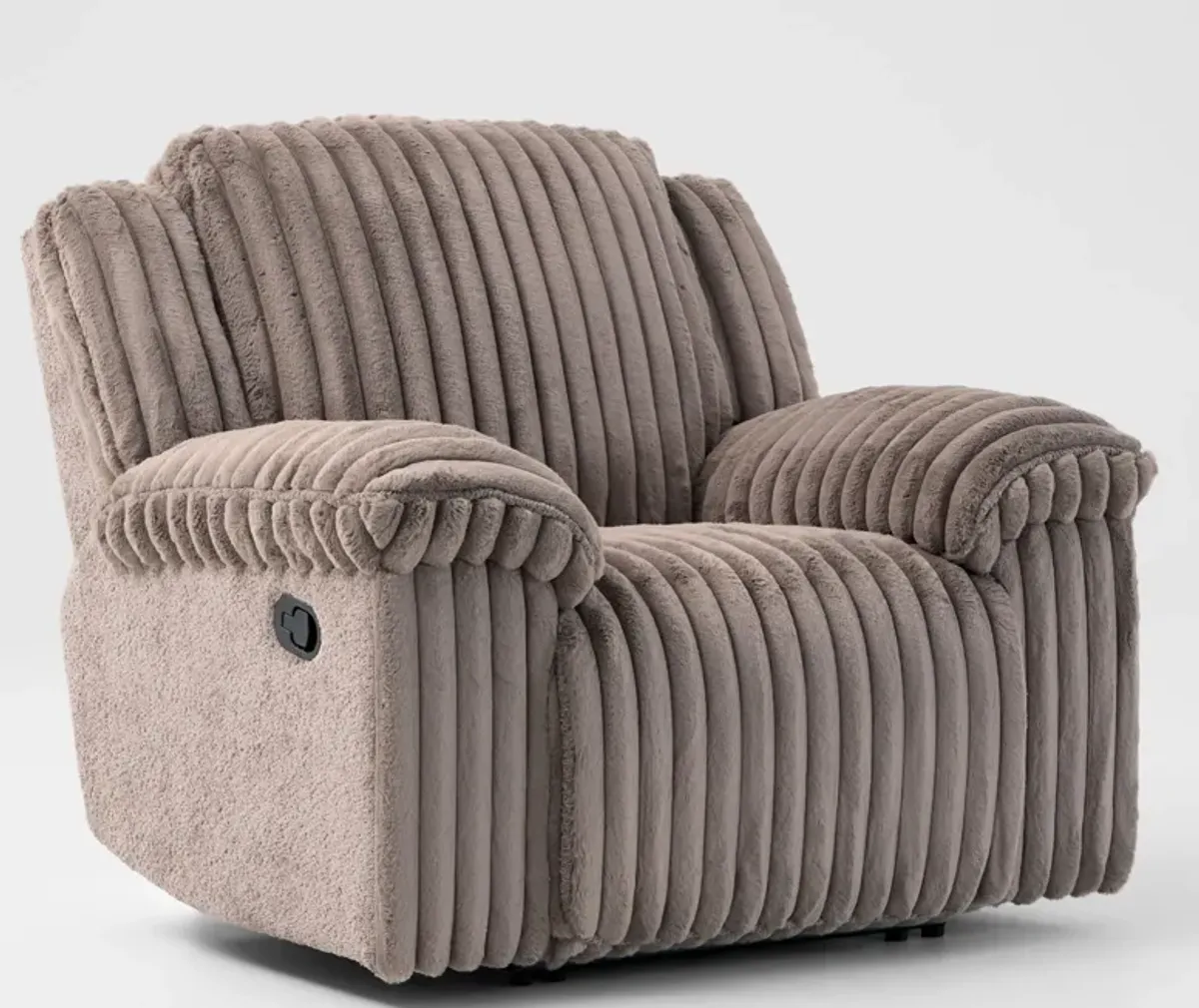 Rafi Manual Reclining Sofa, Loveseat and Recliner Set - Taupe