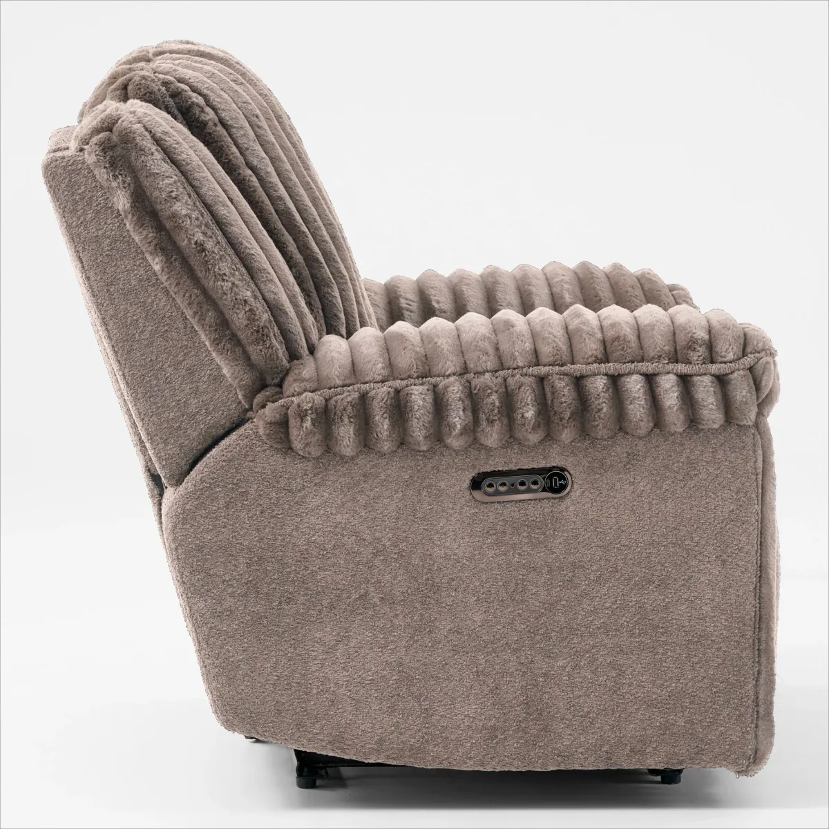 Rafi Dual-Power Recliner - Taupe