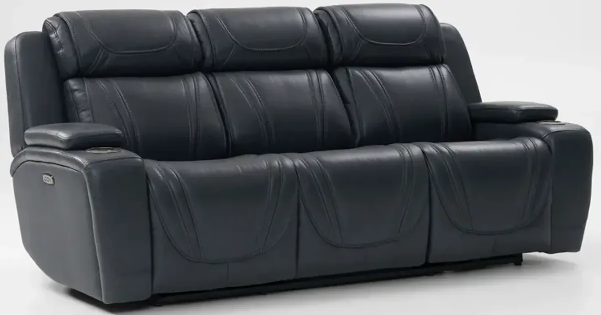 Forte Dual-Power Reclining Sofa - Navy