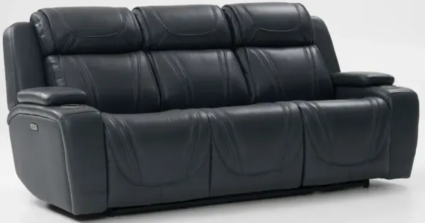Forte Dual-Power Reclining Sofa - Navy
