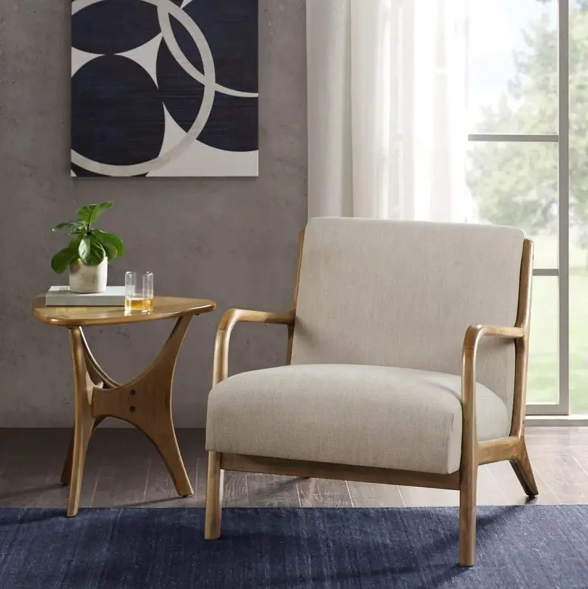 Vipin Accent Chair - Cream