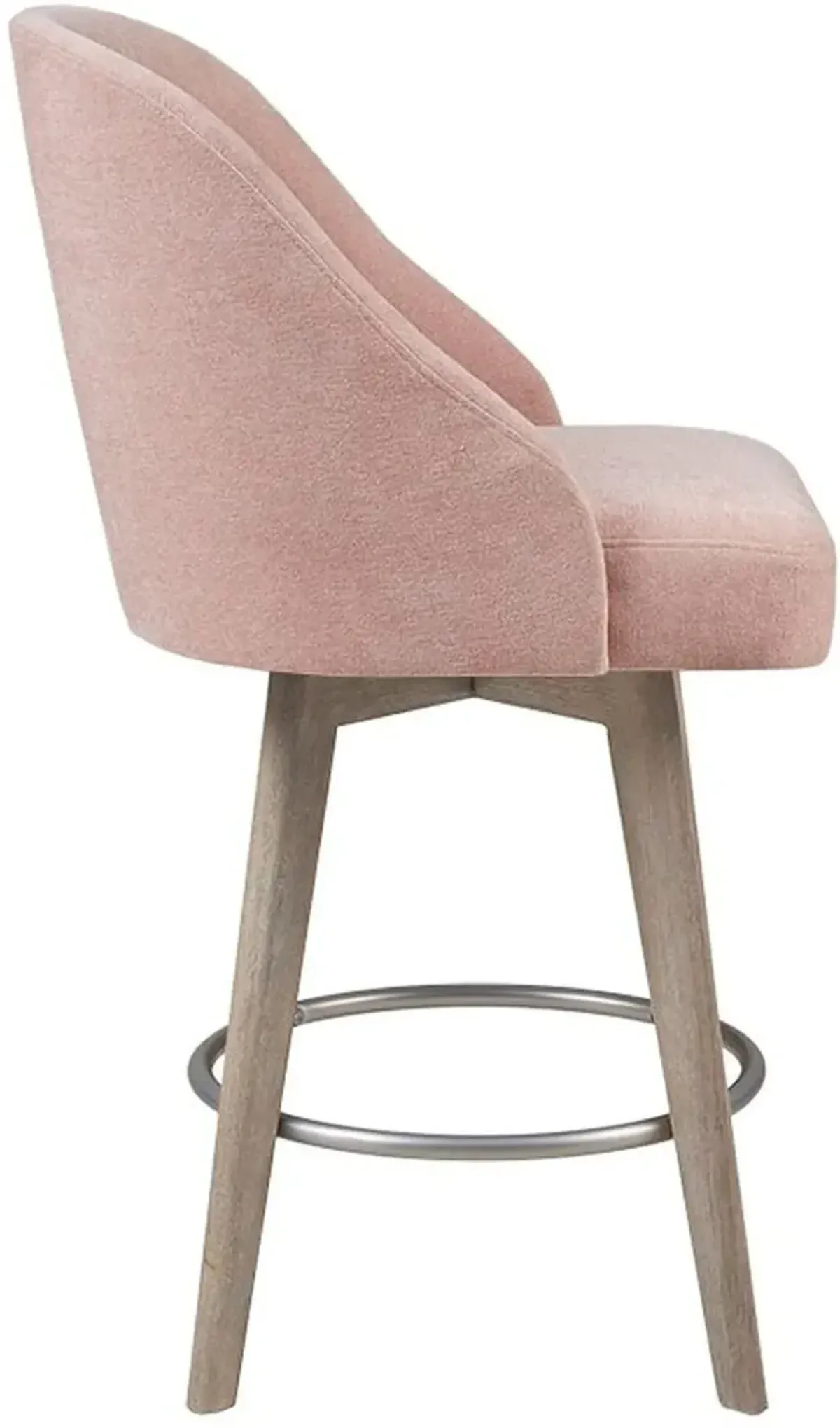 Denton Swivel Counter-Height Stool - Pink