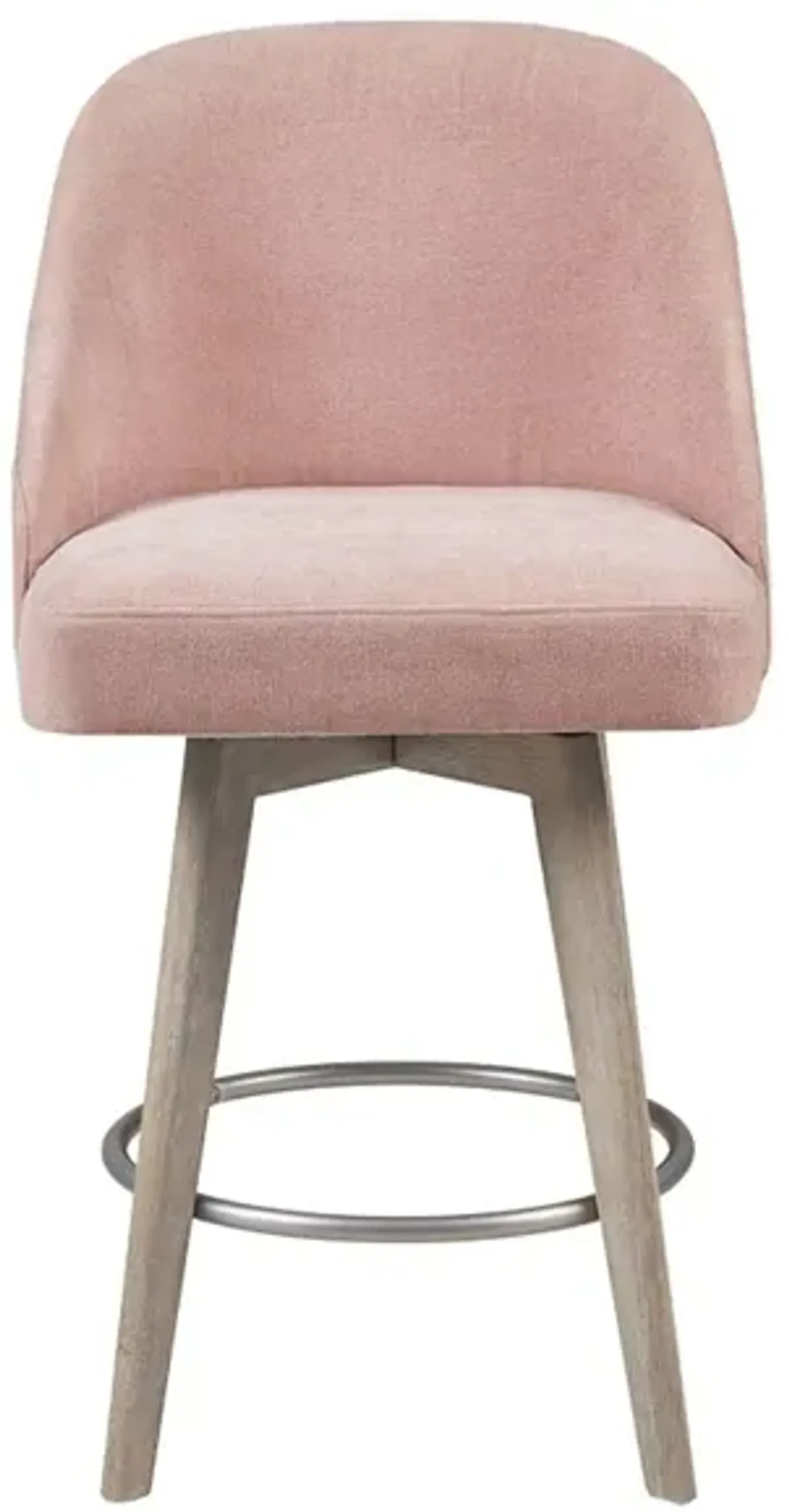 Denton Swivel Counter-Height Stool - Pink