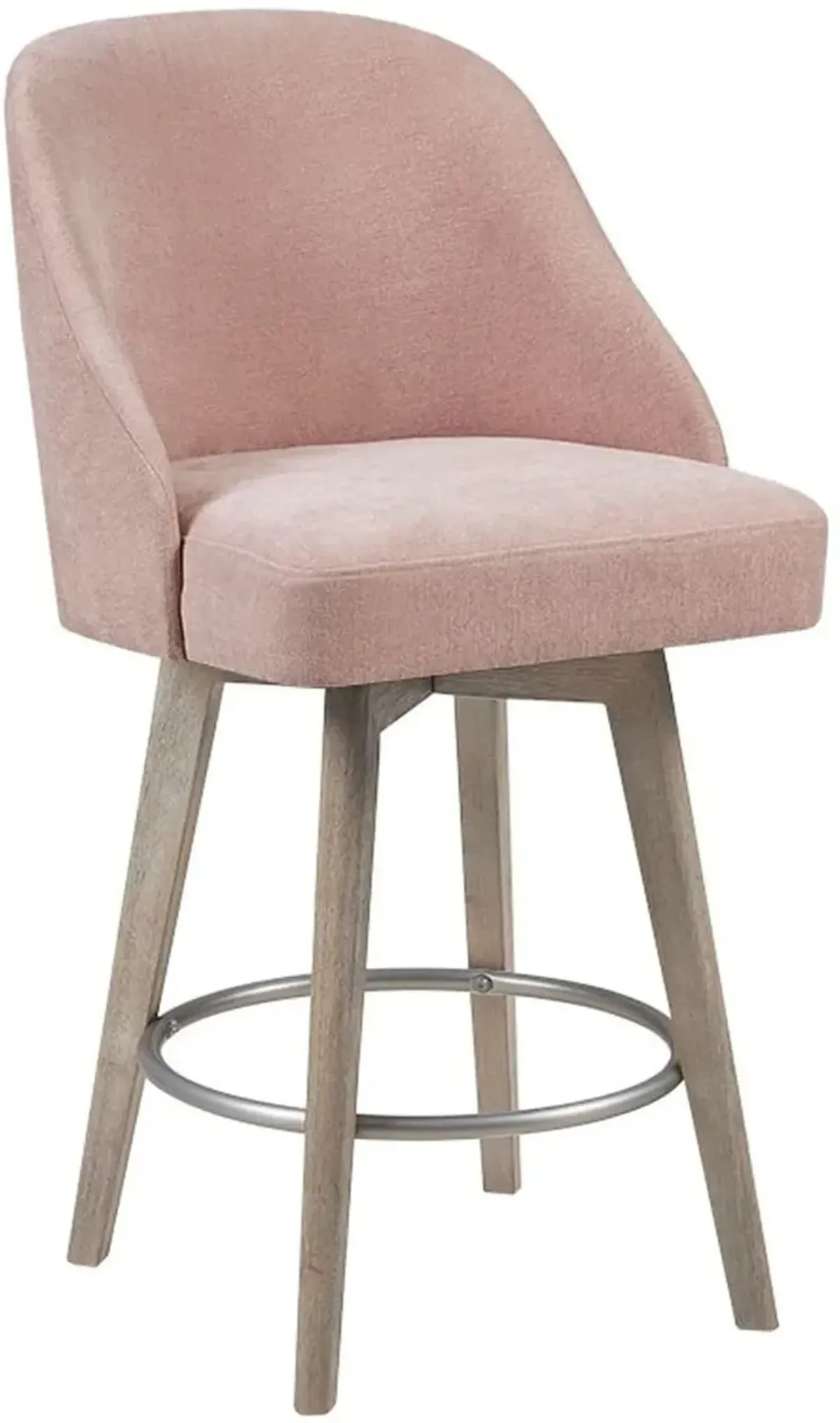 Denton Swivel Counter-Height Stool - Pink