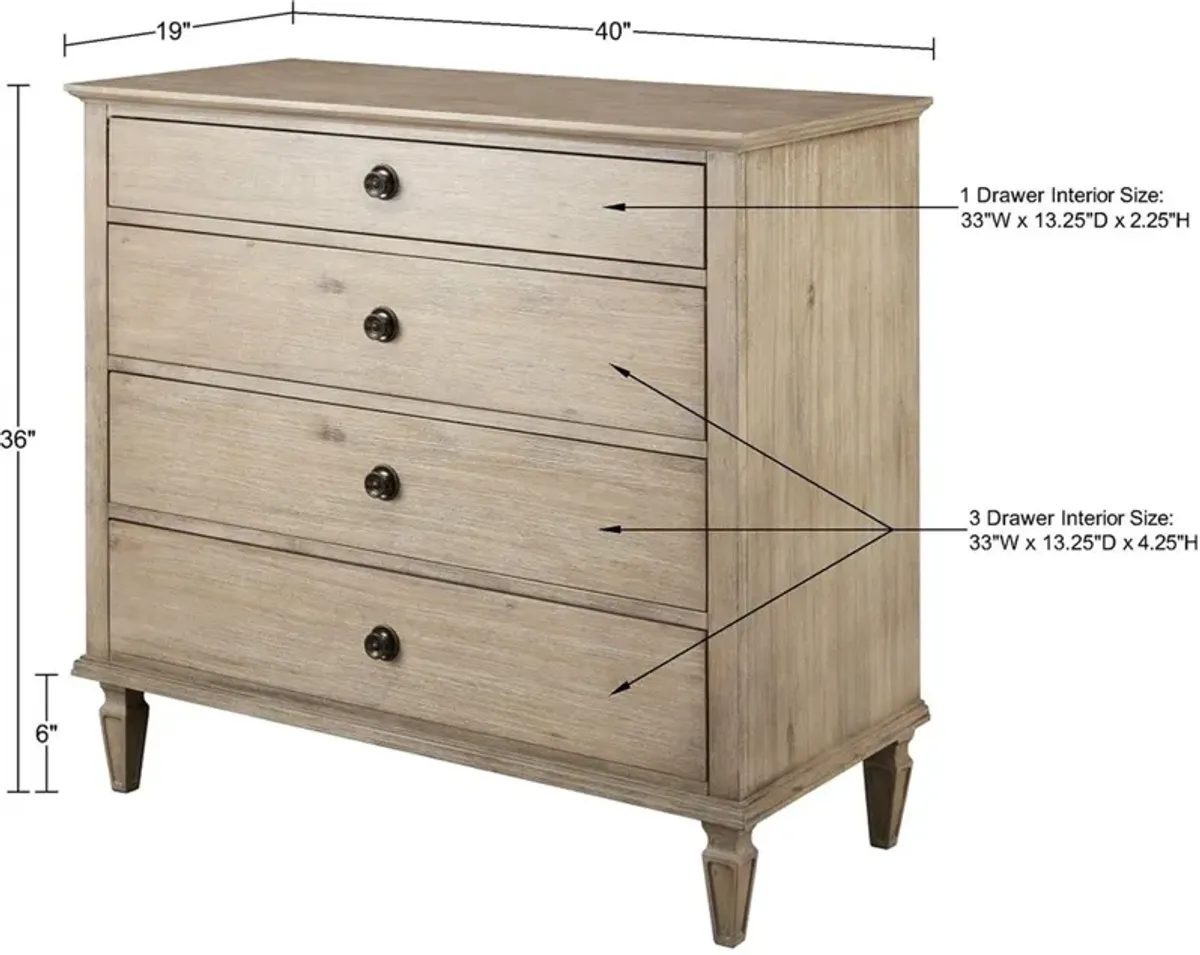 Natalya 4 Drawer Dresser