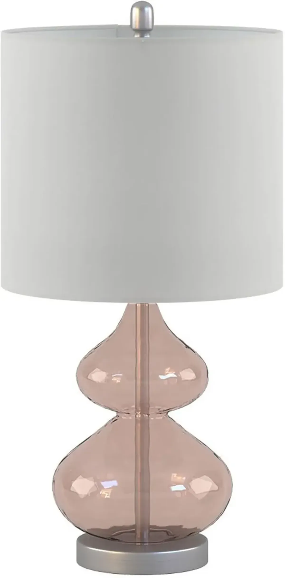 Irvine 25" Table Lamp Set - Pink