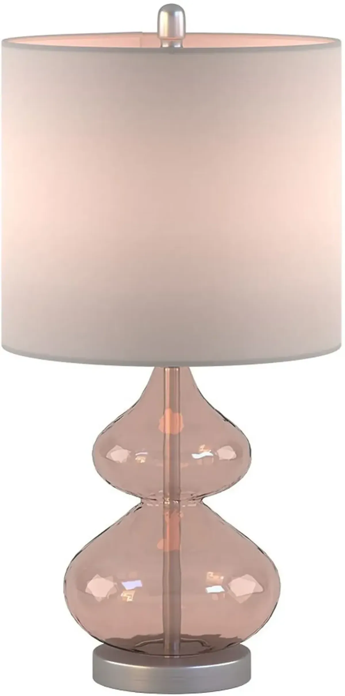 Irvine 25" Table Lamp Set - Pink