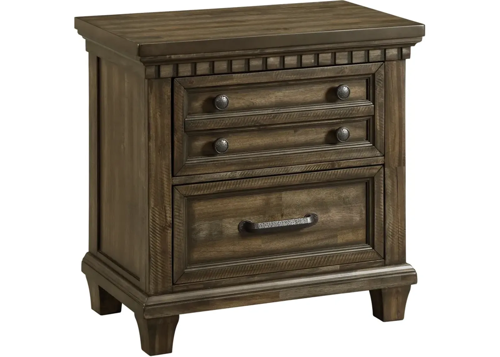 Wynden 2-Drawer Nightstand with USB Charging