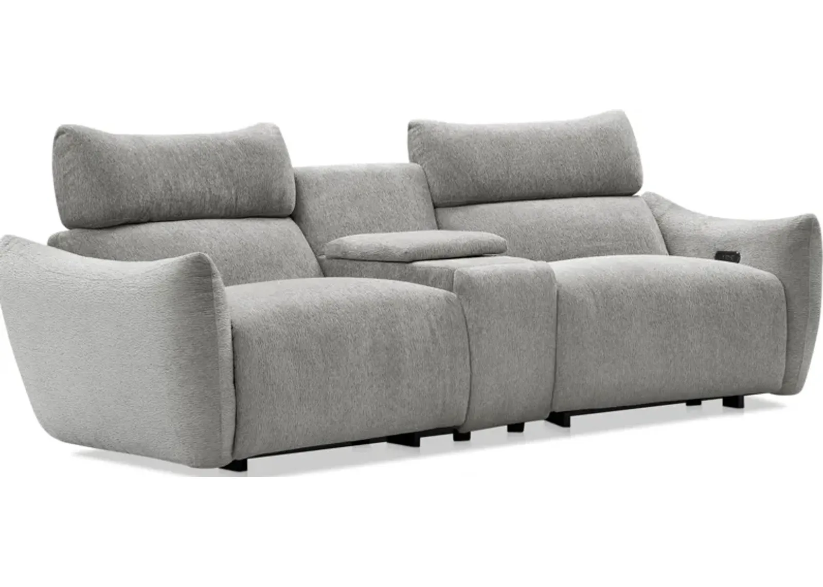 Genesis 3-Piece Dual-Power Reclining Sectional with 1 Console and Bluetooth® Speakers