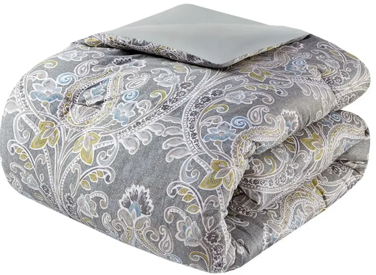 Bethany Queen Comforter Set - Gray