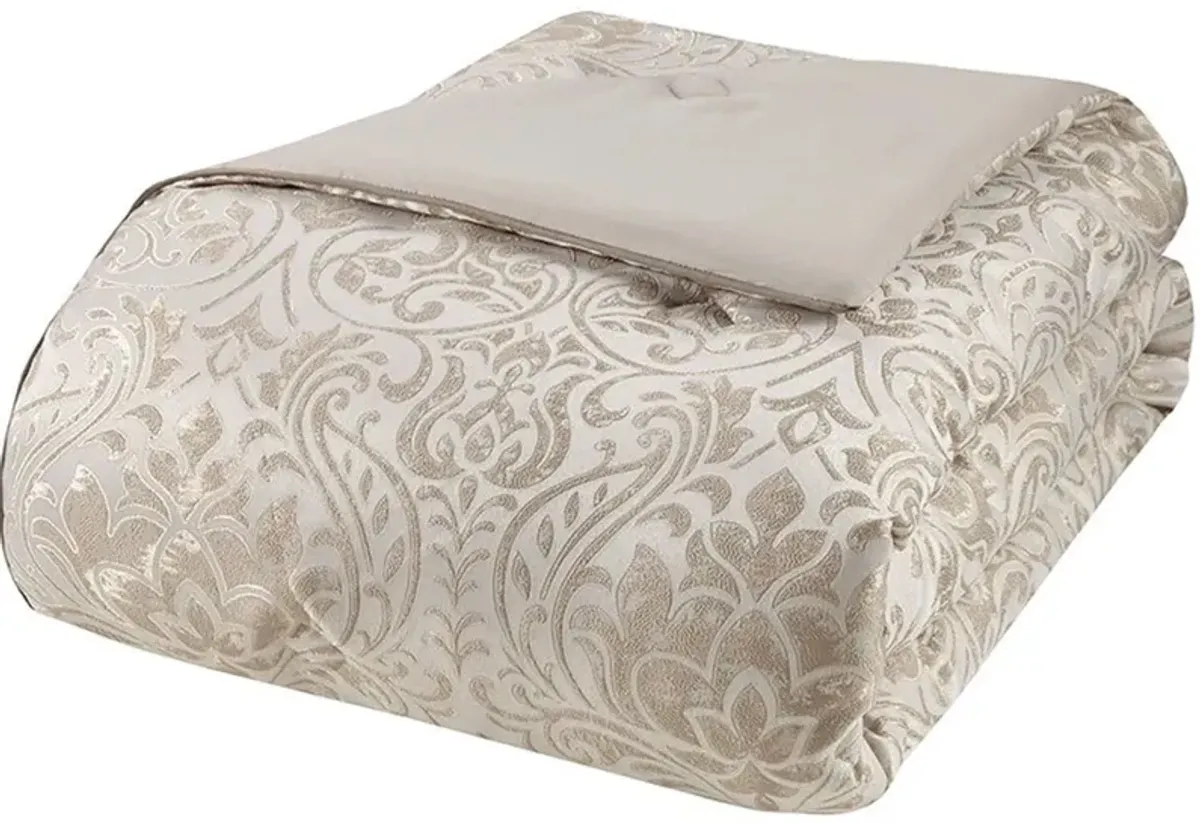 Jayla King Complete Bedding Set - Khaki