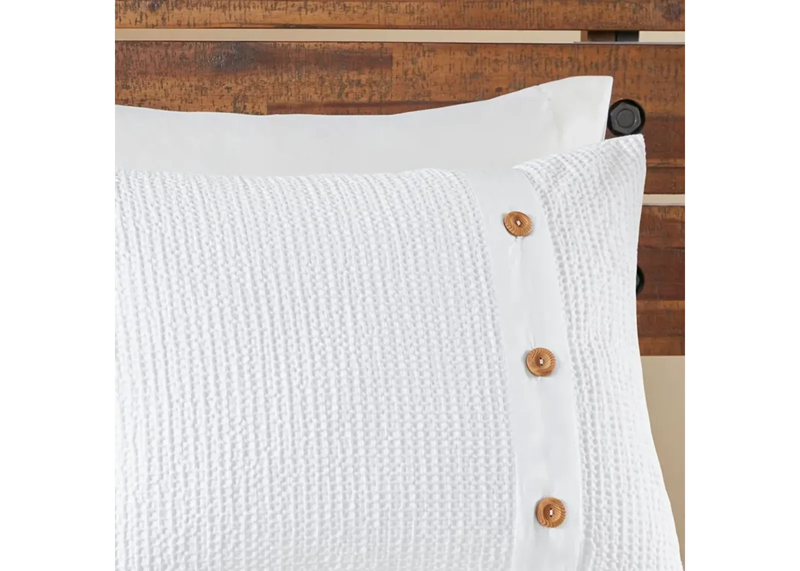 Mikah Full/Queen Comforter Set - White