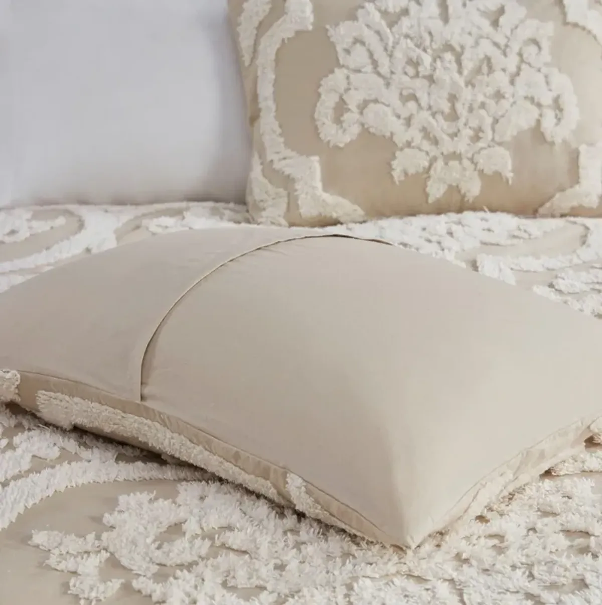 Nadia Full/Queen Comforter Set - Taupe