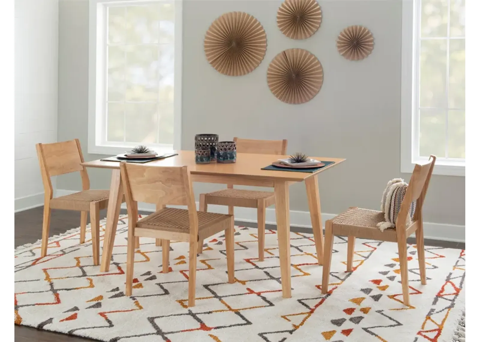 Vittorio 5-Piece Dining Set - Natural