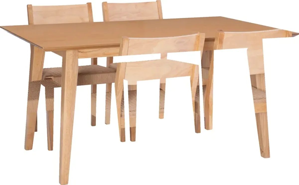 Vittorio 7-Piece Dining Set - Natural