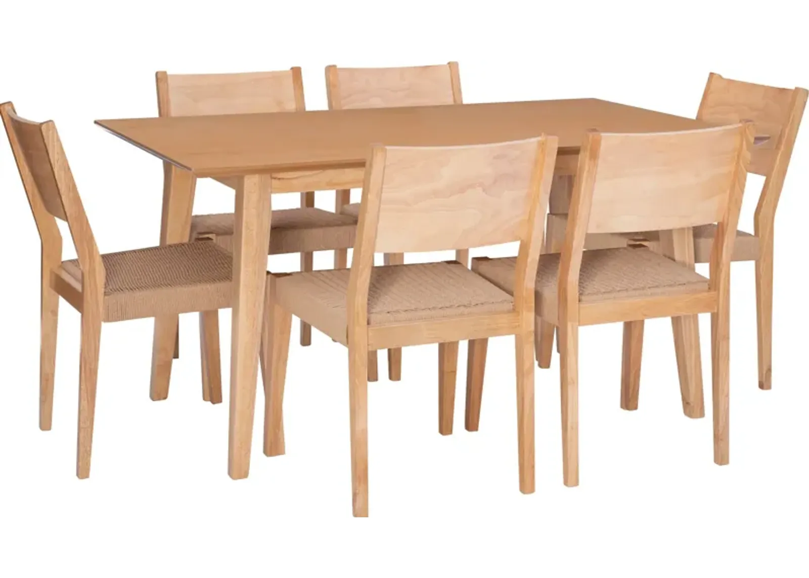 Vittorio 7-Piece Dining Set - Natural