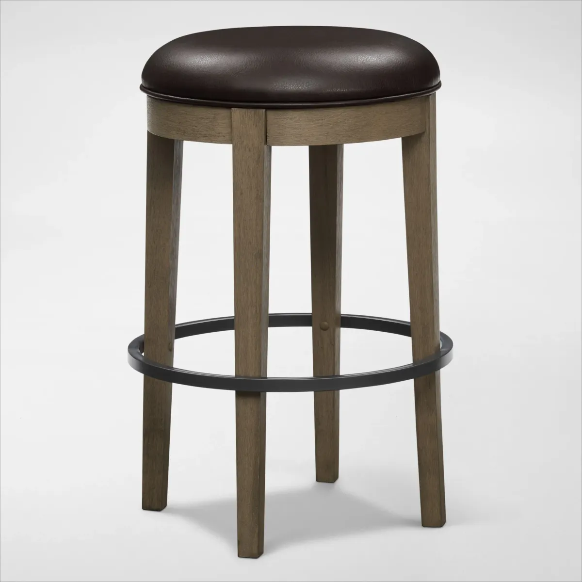 Deacon Bar Height Dining Table and 6 Backless Swivel Stools