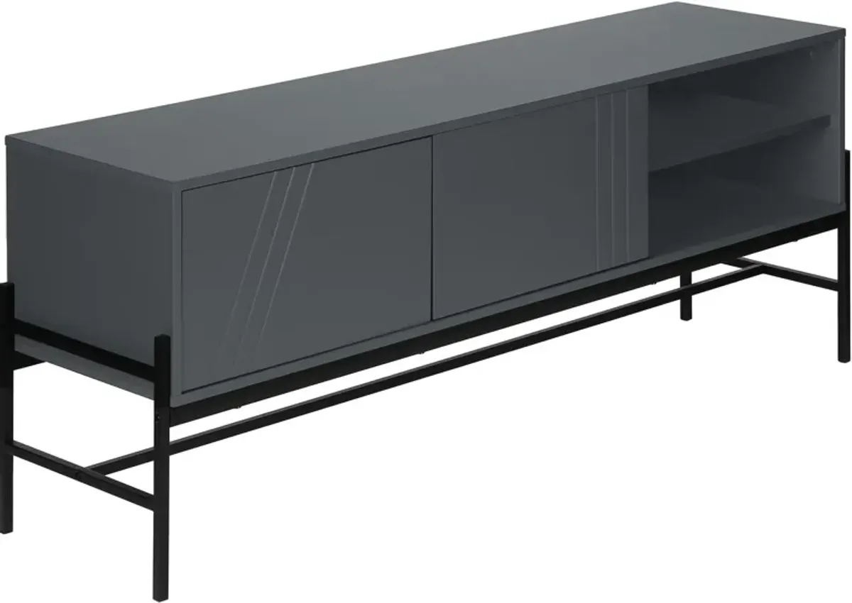 Daniella 60" TV Stand - Gray