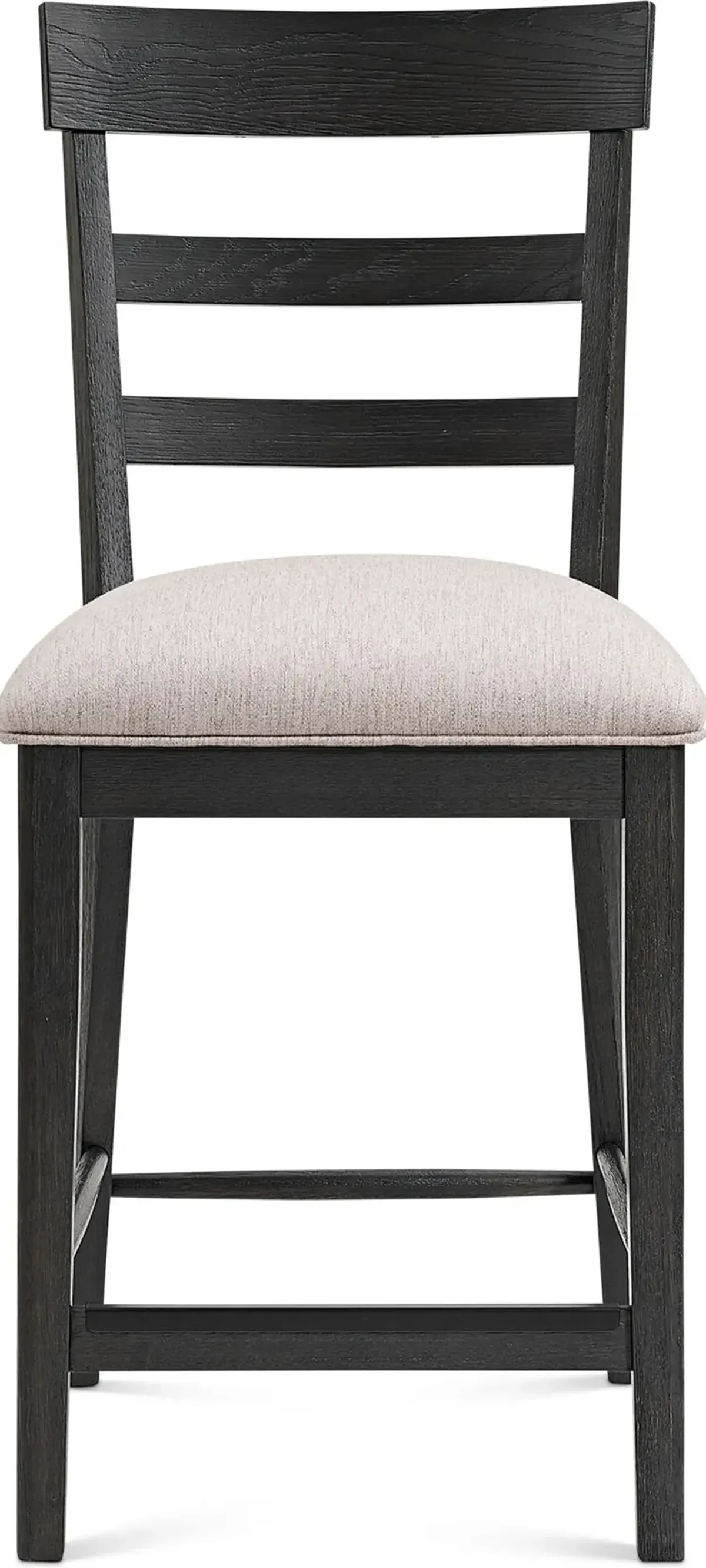 Hayward Ladder-Back Counter-Height Stool - Black