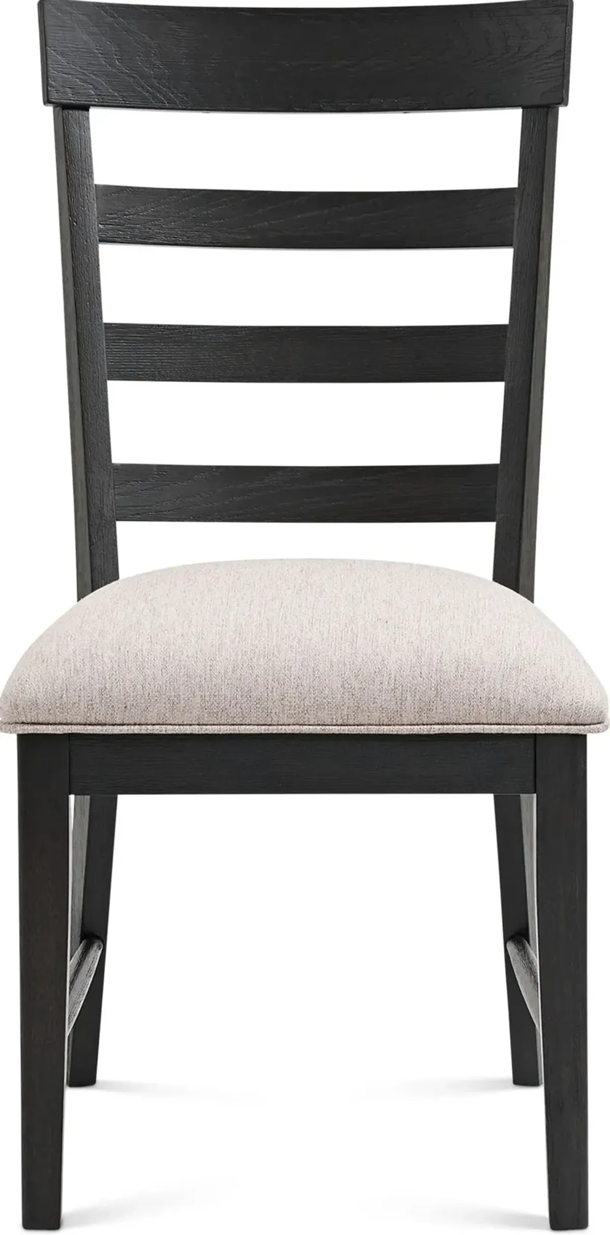 Hayward Small Extendable Dining Table & 2 Ladder-Back Chairs - Black