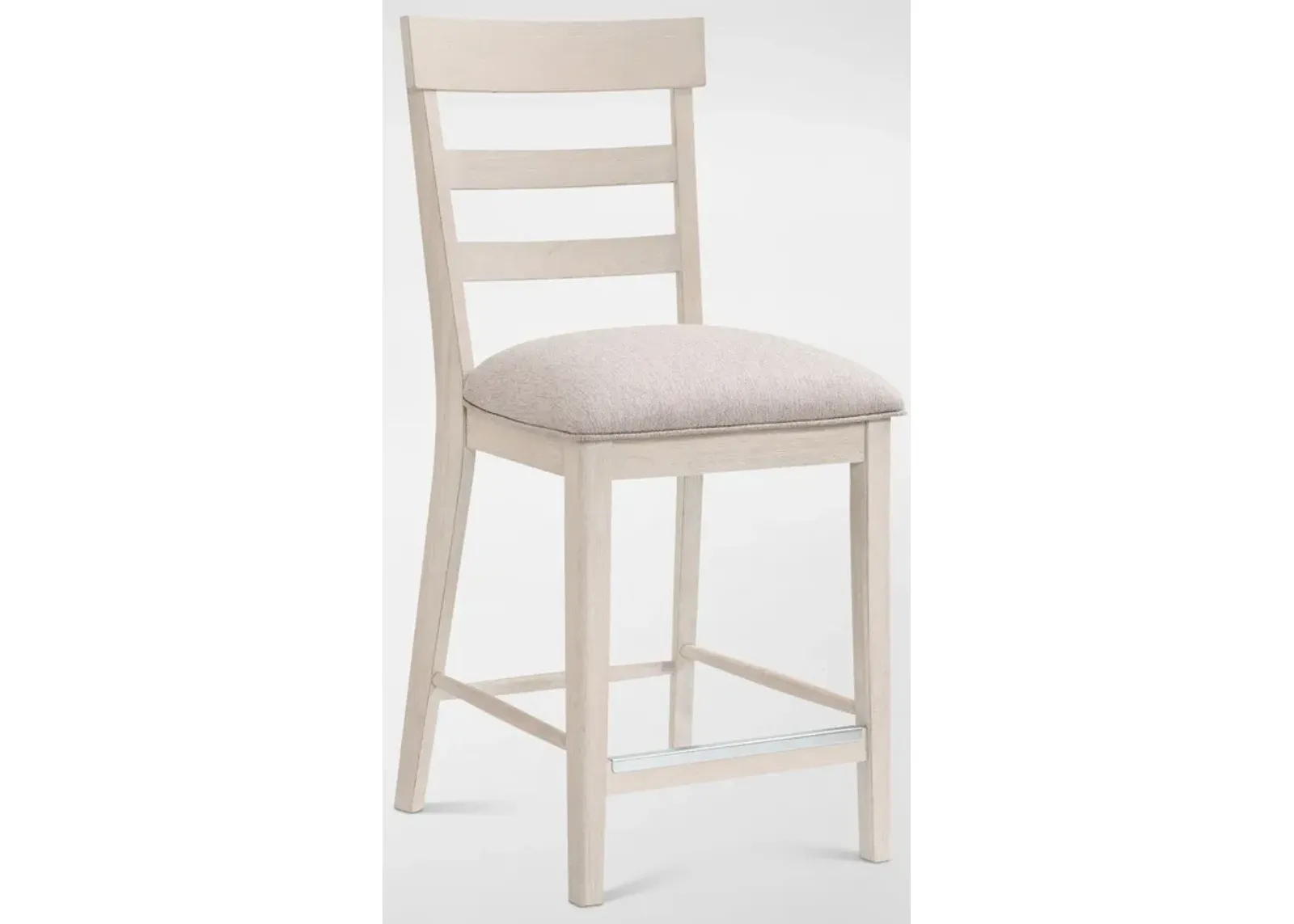 Hayward Ladder-Back Counter-Height Stool - White