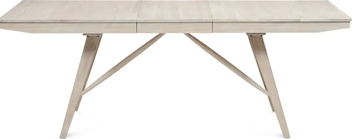 Hayward Solid Wood Large Extendable Dining Table - White
