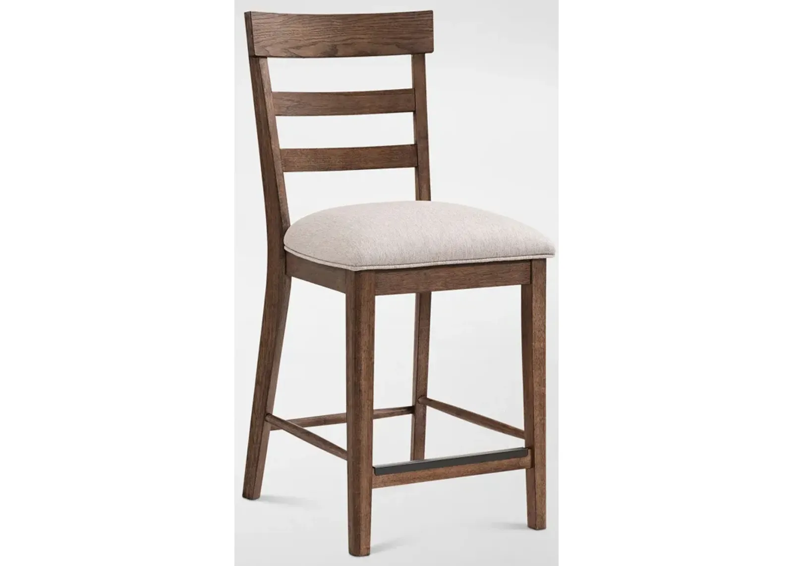 Hayward Ladder-Back Counter-Height Stool - Brown