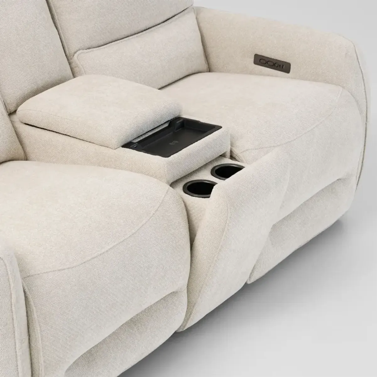 Wayne Dual-Power Reclining Loveseat with Console