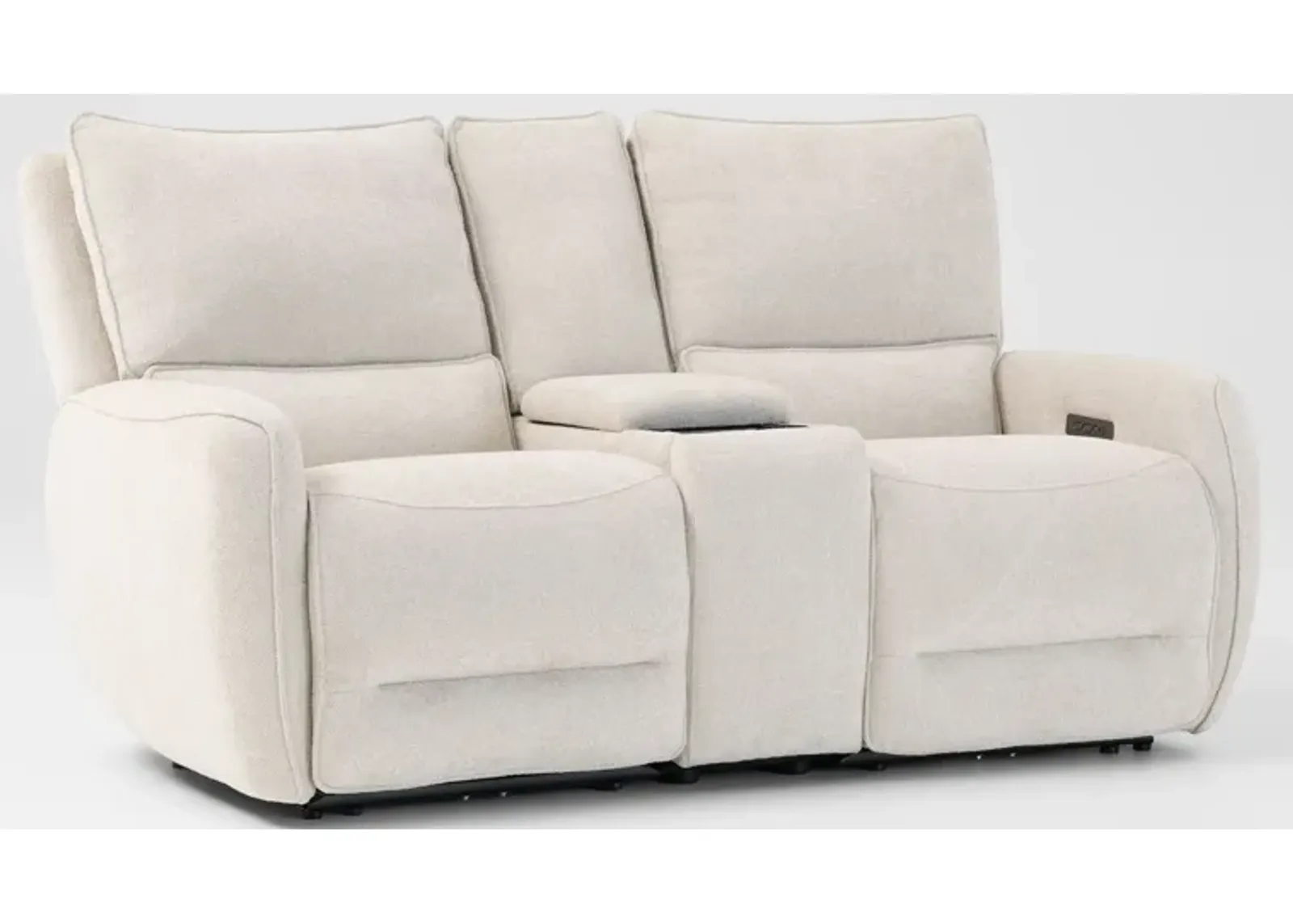 Wayne Dual-Power Reclining Loveseat with Console