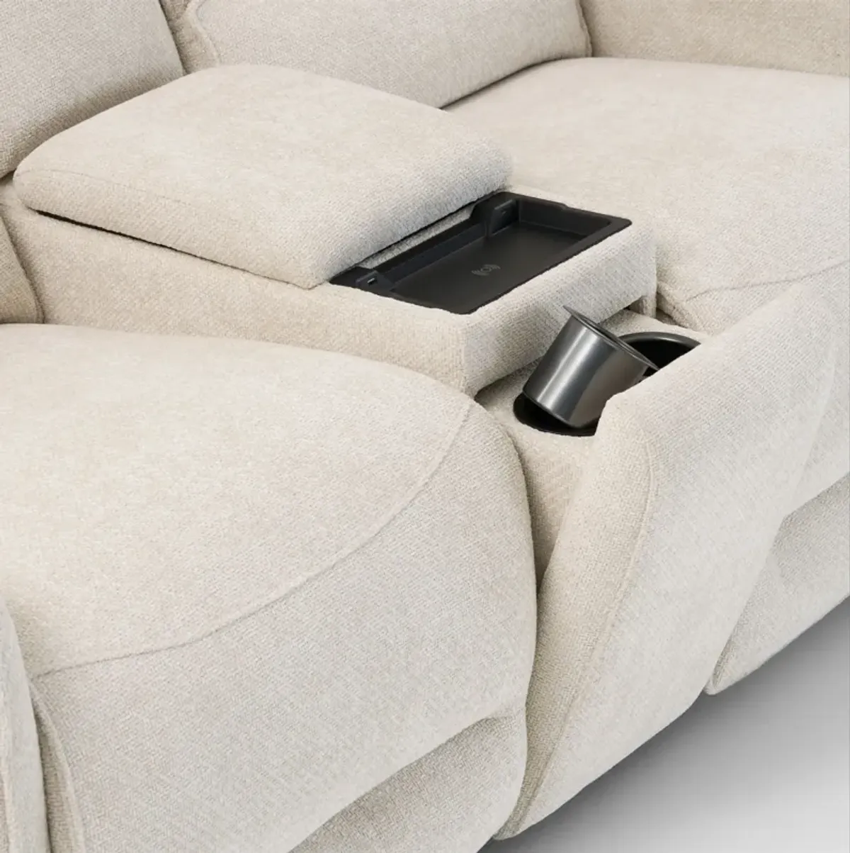 Wayne Manual Reclining Loveseat with Console