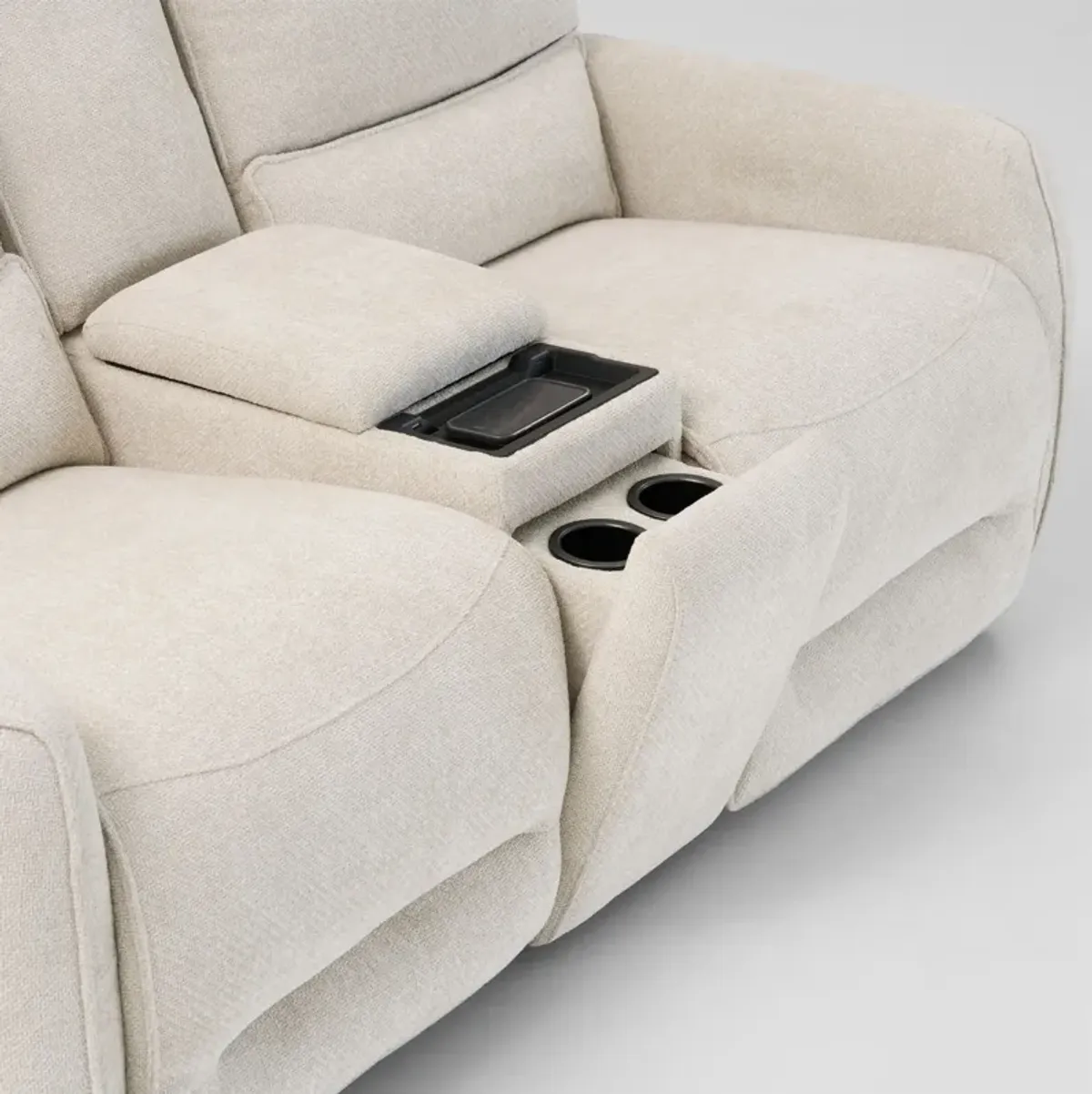 Wayne Manual Reclining Loveseat with Console