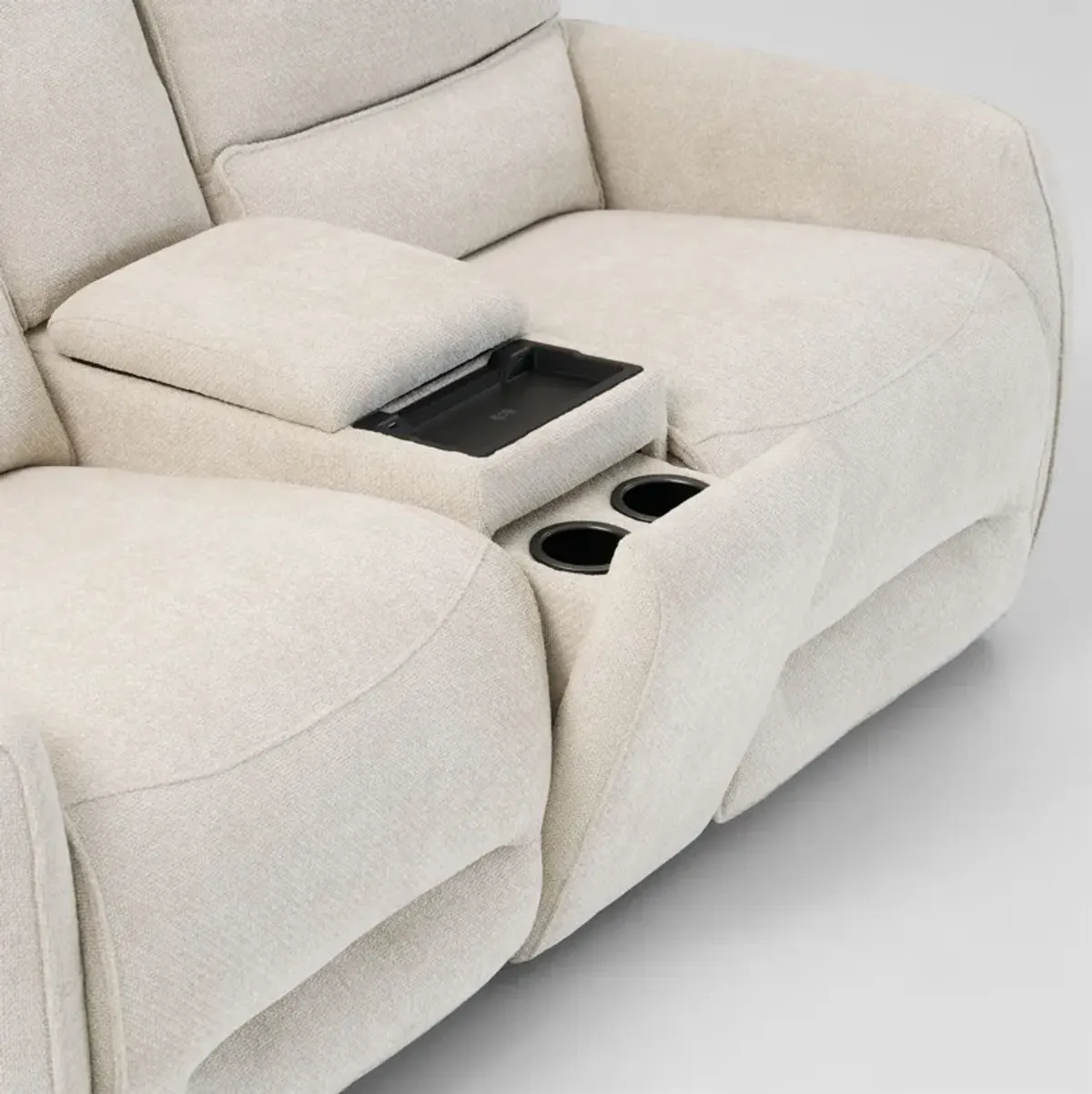 Wayne Manual Reclining Loveseat with Console