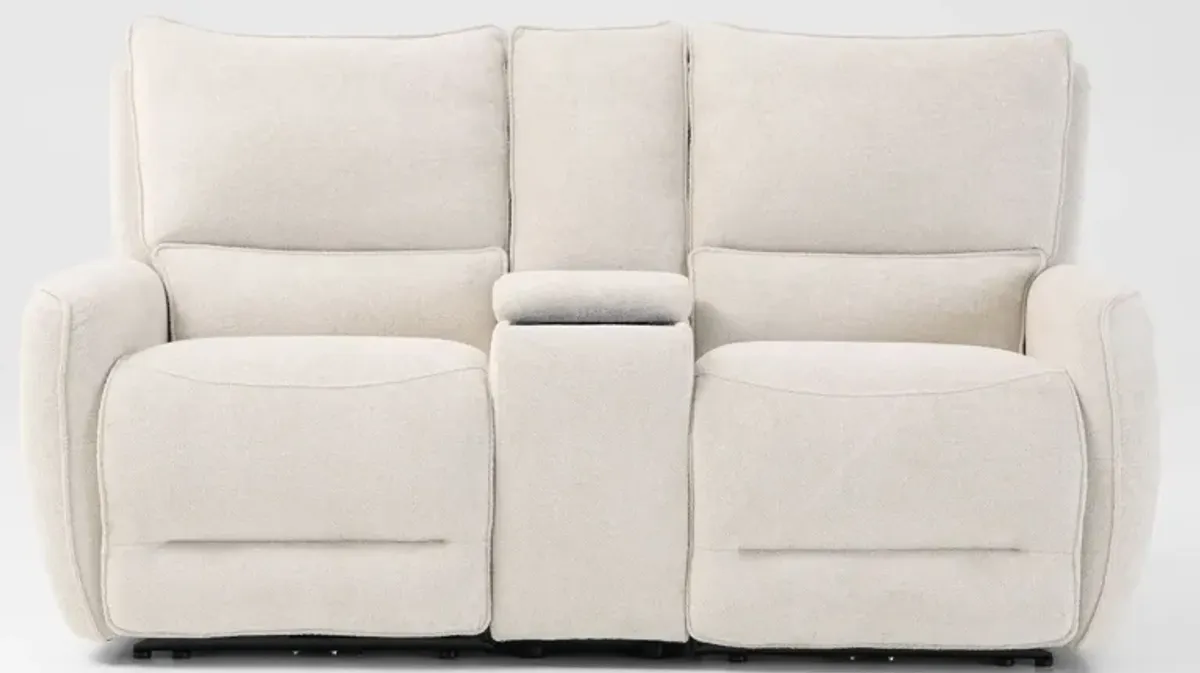 Wayne Manual Reclining Loveseat with Console