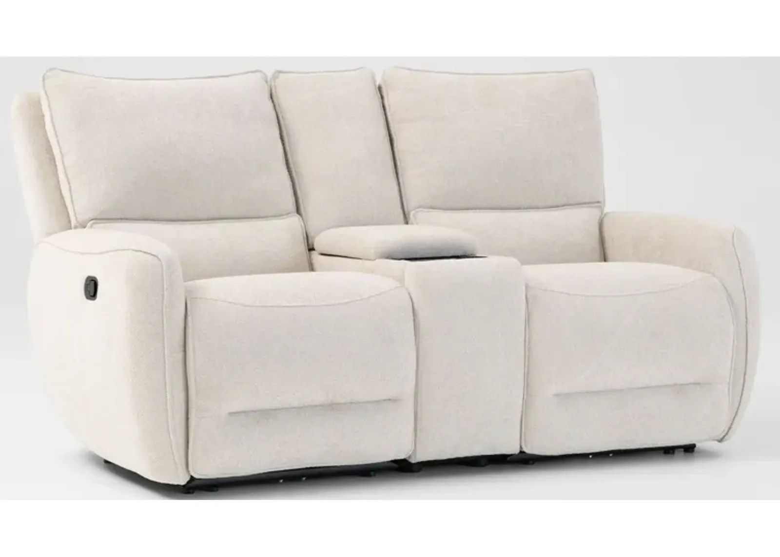 Wayne Manual Reclining Loveseat with Console