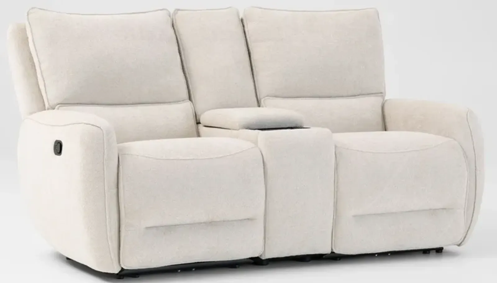 Wayne Manual Reclining Loveseat with Console