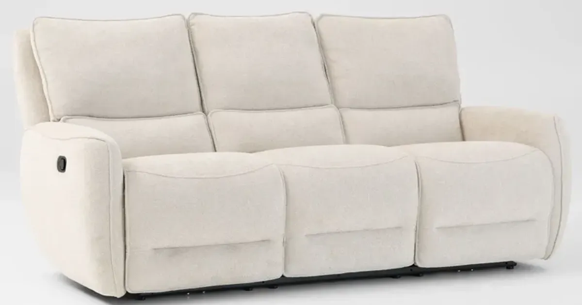 Wayne Manual Reclining Sofa and Loveseat with Console Set