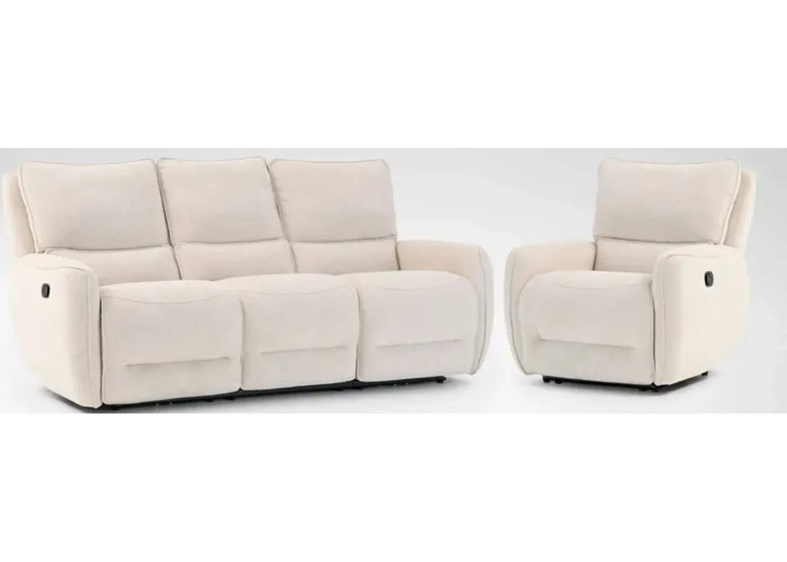 Wayne Manual Reclining Sofa and Recliner Set