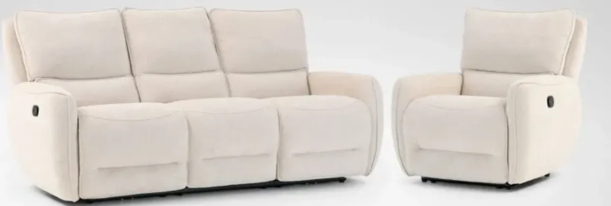 Wayne Manual Reclining Sofa and Recliner Set