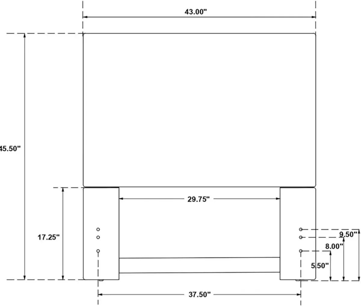 Maple Twin Upholstered Headboard