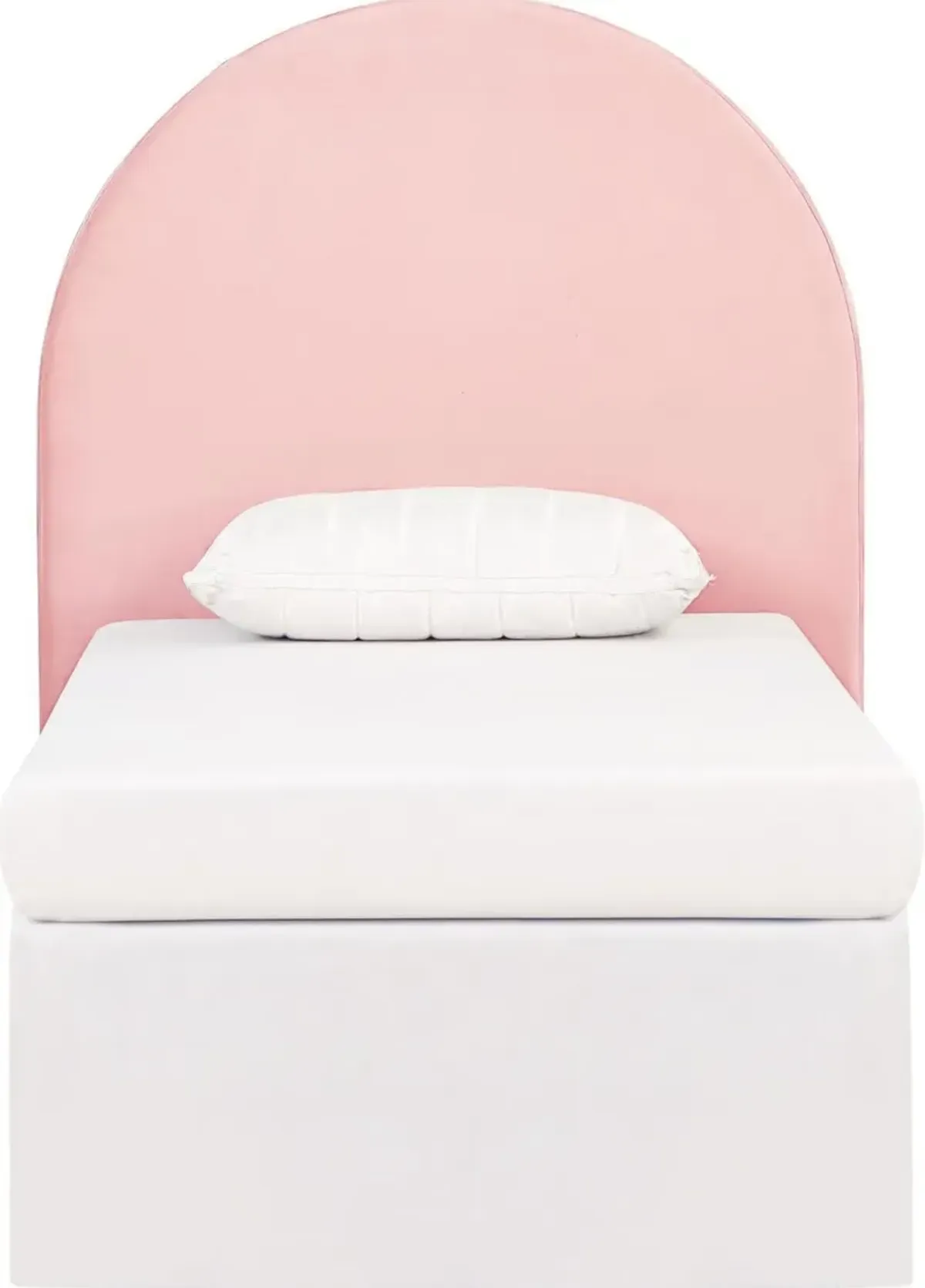 Emilia Twin Upholstered Headboard - Pink