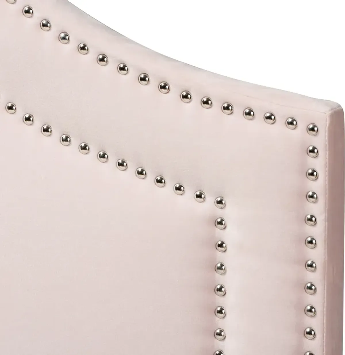 Louie Queen Upholstered Headboard - Light Pink