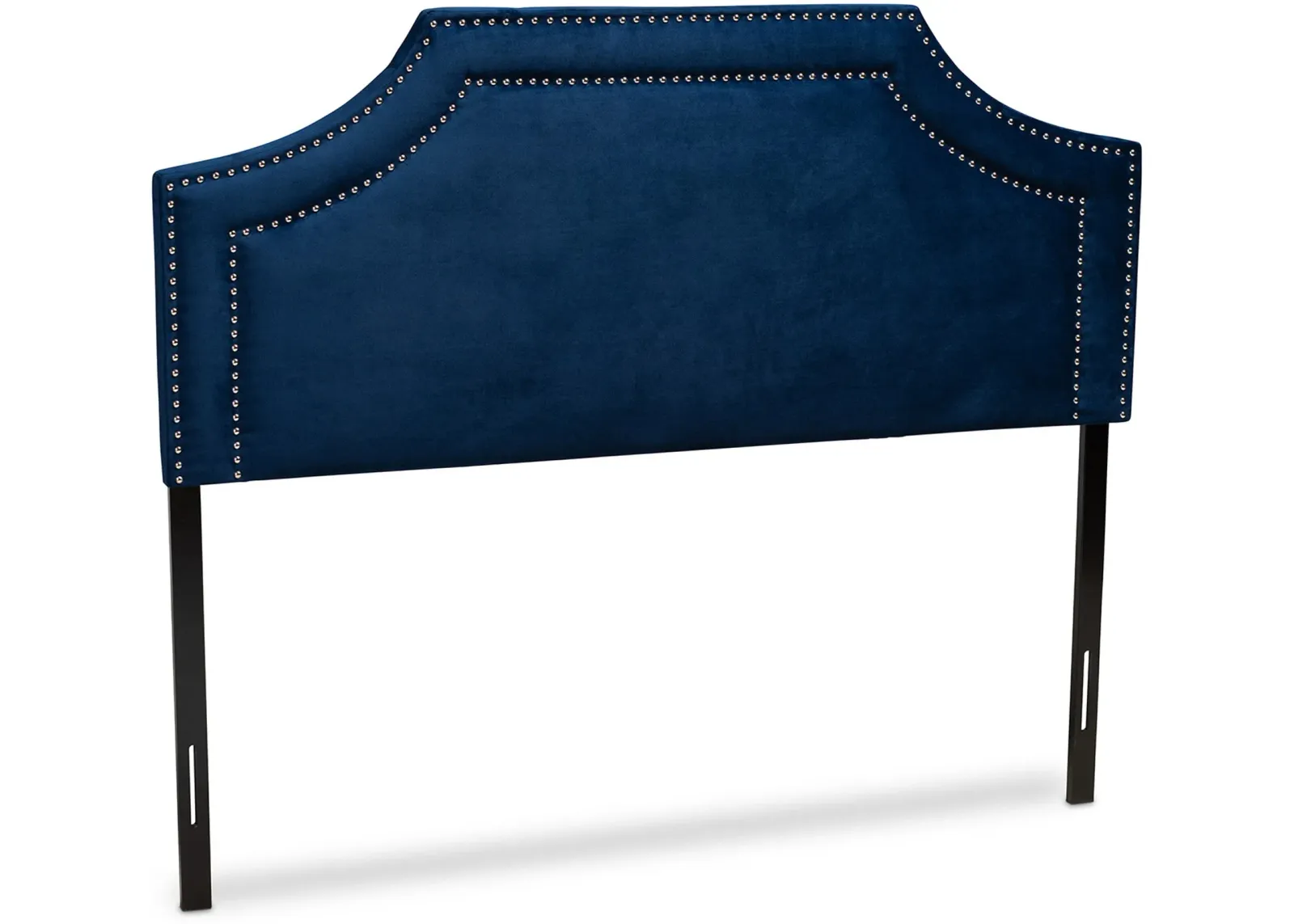 Louie Queen Upholstered Headboard - Navy Blue