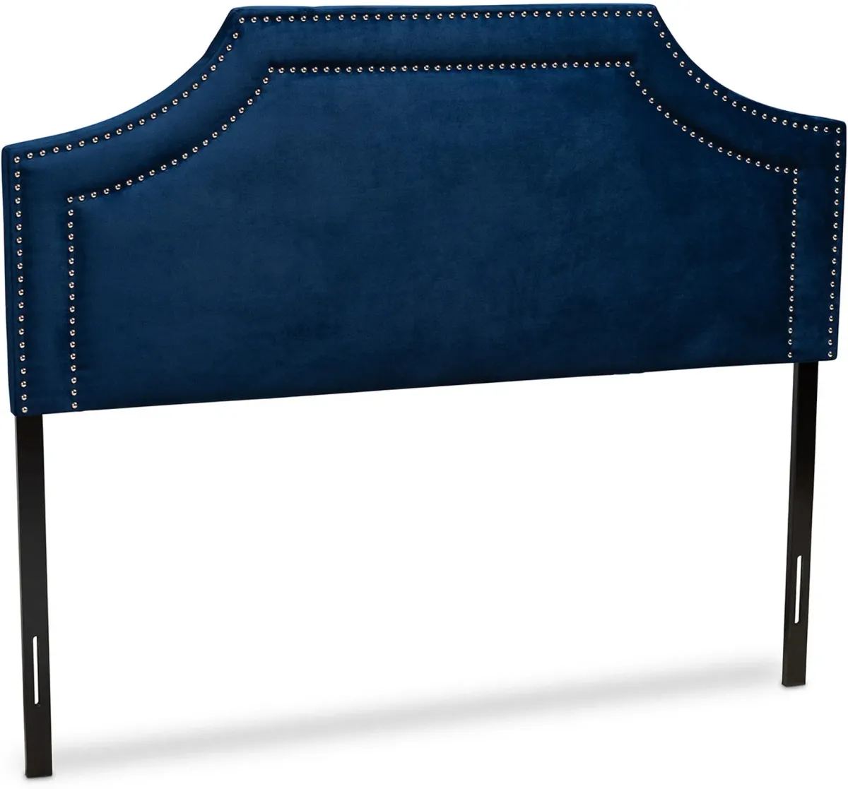 Louie Queen Upholstered Headboard - Navy Blue