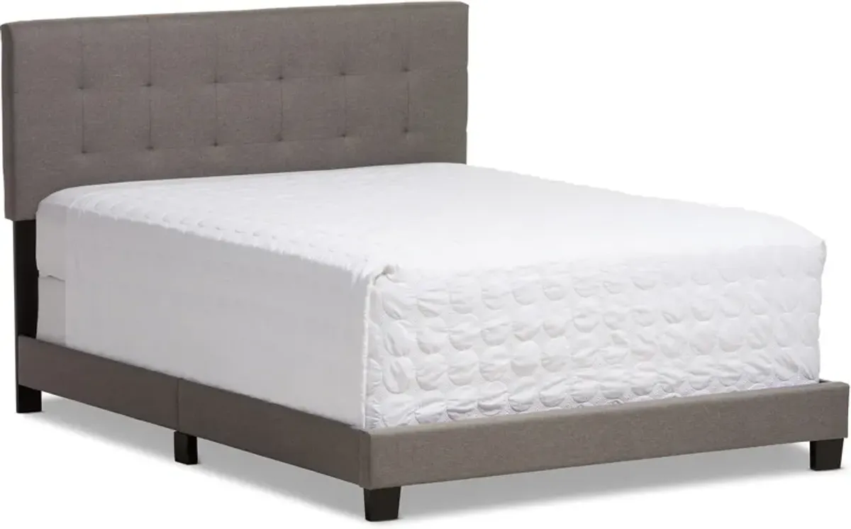 Zanab Full Upholstered Bed - Gray