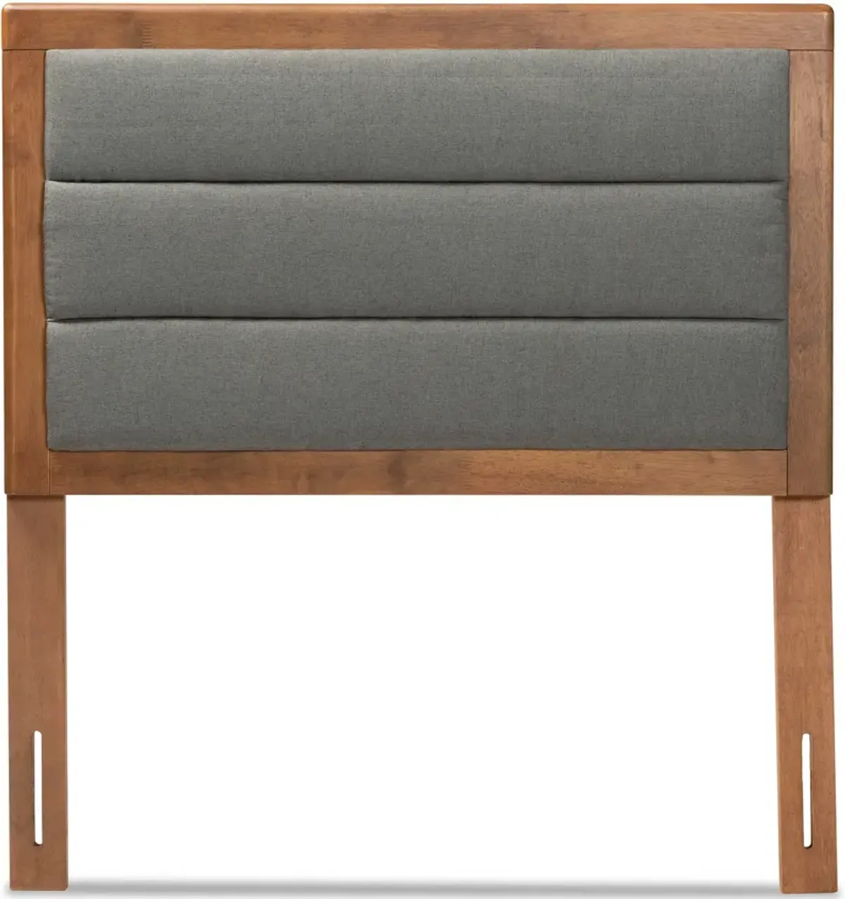 Aarti Twin Headboard - Dark Gray/Walnut Brown