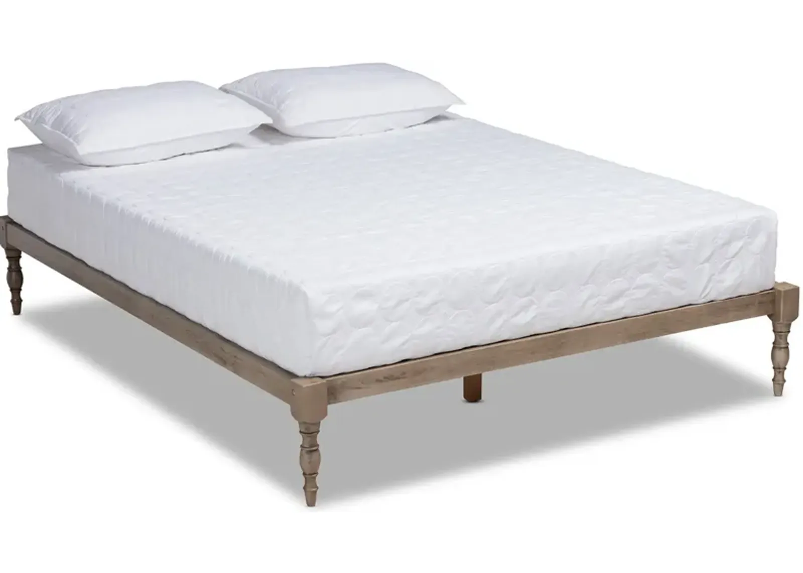 Piera Full Platform Bed Frame - Antique Gray