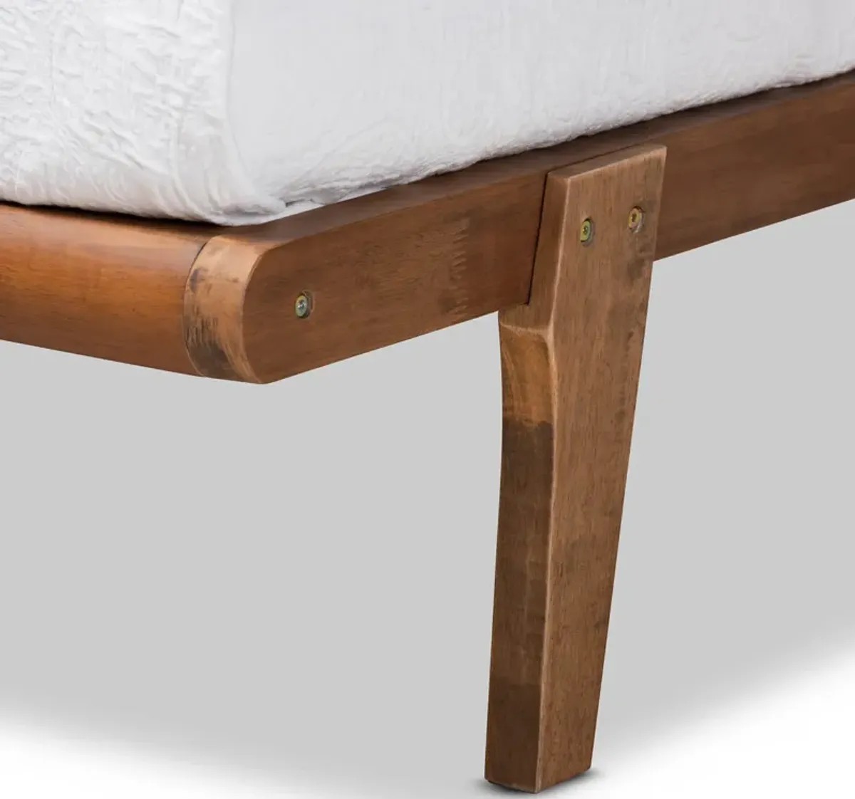 Laurenne Twin Platform Bed Frame - Ash Walnut